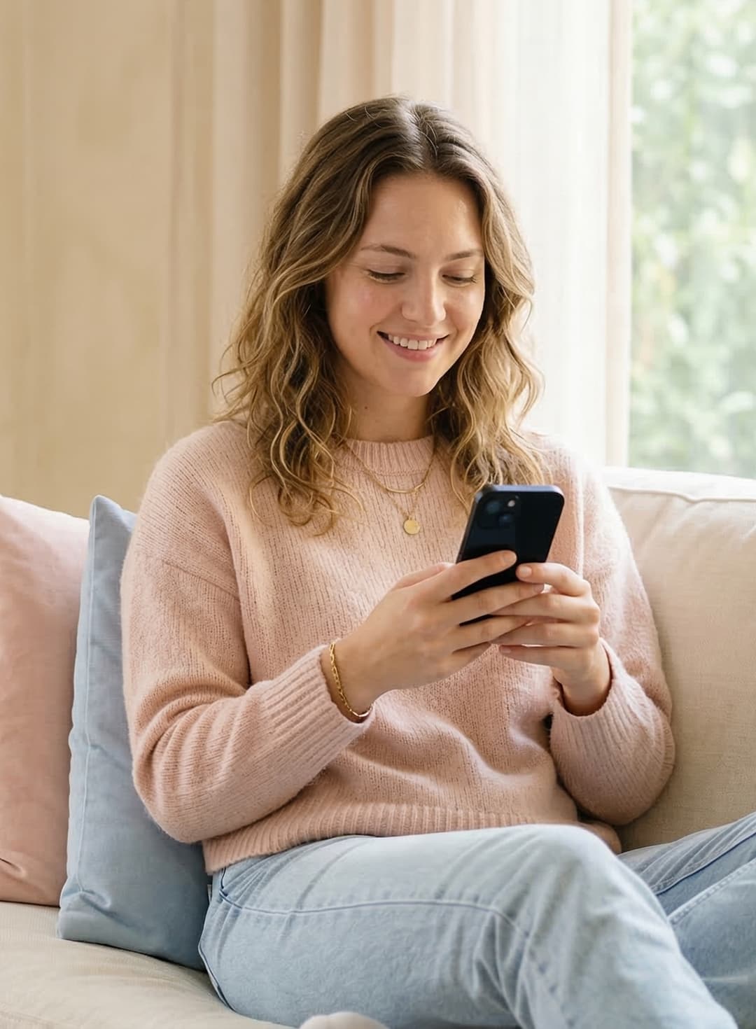 Woman on phone